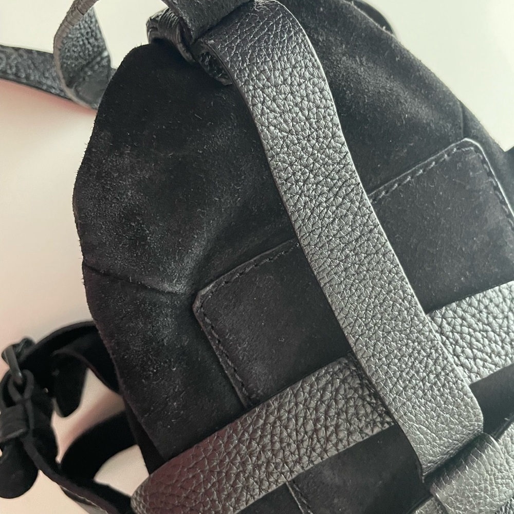 SOLD Alexander Wang rare Kirsten suede and leather tote bag satchel black strap - Picture 7 of 9